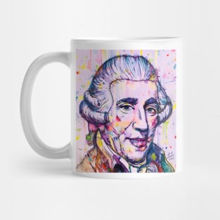 JOSEPH HAYDN watercolor and inks portrait Mug